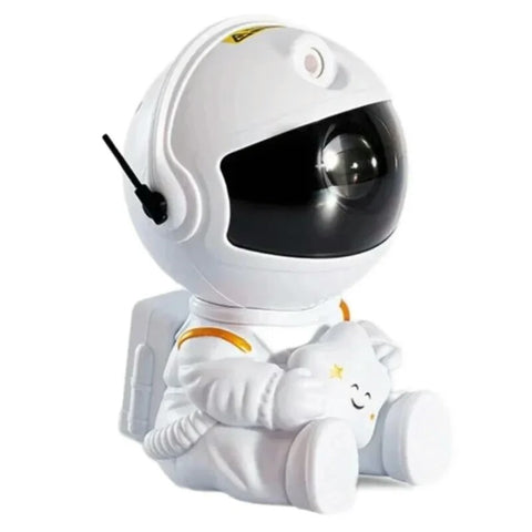 Astronaut Starry Sky Galaxy Projector Rotating Nebula Night Light with Remote Control & Timer for Kids Room & Home Decor ( random )