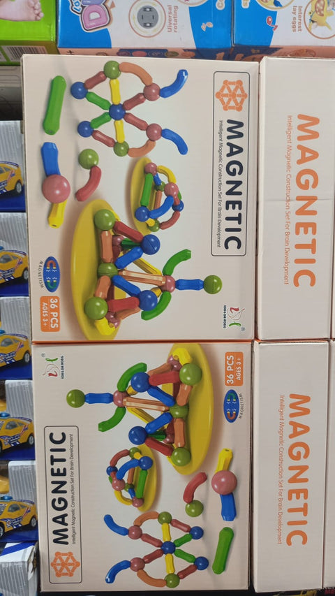 Magnetic Toys Building Blocks 36 PCS Kids Magnet Balls and Rods Set
