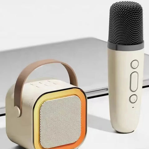 K12 Portable Bluetooth Speaker with Wireless Mic | RGB LED Lights | High Bass
