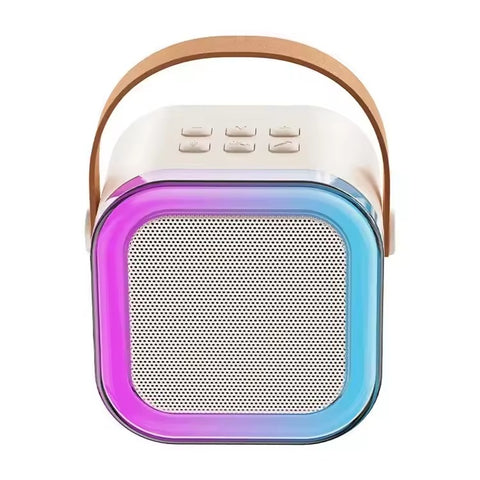 K12 Portable Bluetooth Speaker with Wireless Mic | RGB LED Lights | High Bass