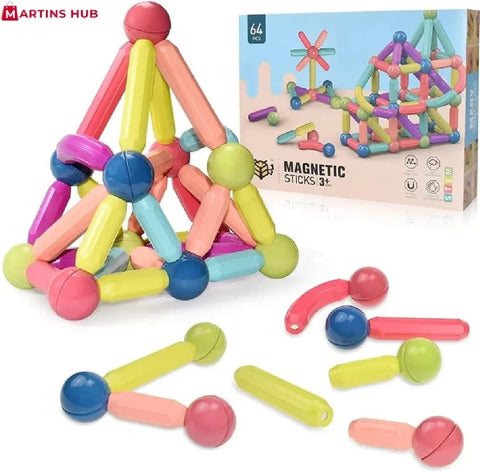 Magnetic Toys Building Blocks 36 PCS Kids Magnet Balls and Rods Set