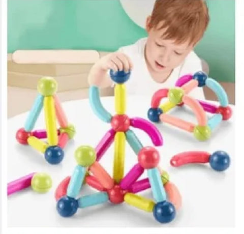 Magnetic Toys Building Blocks 36 PCS Kids Magnet Balls and Rods Set
