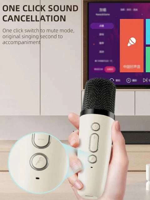 K12 Portable Bluetooth Speaker with Wireless Mic | RGB LED Lights | High Bass